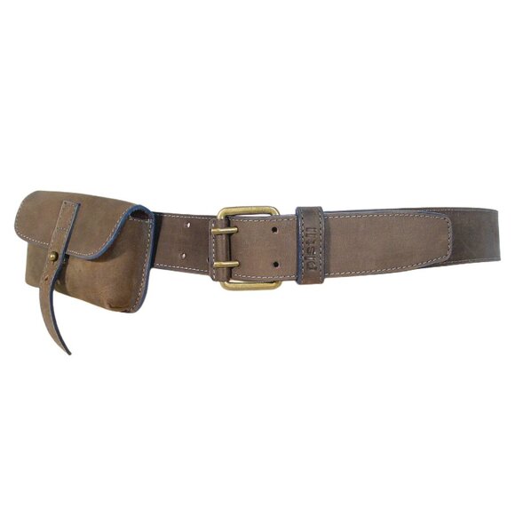 PISTIL Brushed Leather Belt with Pouch/Bag Unisex L (36"-40") - NEW - Picture 1 of 4